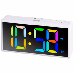 Trevi EC 886, Réveil numérique, Rectangle, Blanc, 12/24h, LED, AC/Batterie