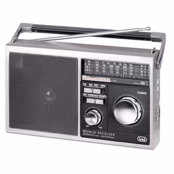 Trevi MB 749 W, Portable, AM, FM, SW, Noir, Blanc, Monochromatique, Rotatif, Externe