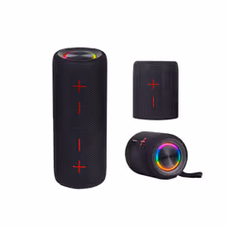 Trevi XR 8A44 DOUBLE, 20 W, Sans fil, USB Type-C, Enceinte portable stéréo, Noir, Cylindre