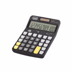 Trevi EC 3775, Bureau, Calculatrice financière, 12 chiffres, 1 lignes, Batterie/Solaire, Noir