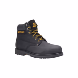 Chaussure de Sécurité Powerplant S3 Noir T47 Caterpillar Chaussure haute de sécurité. 2 crochets à laçage rapide. Tige cuir n ...