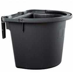No Brand - Noir - Mangeoire mobile pour chevaux en plastique résistant aux chocs avec supports et poignée en plastique dur et abs durable 14 litres