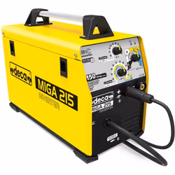 Soudeur Deca MIGA 215, MIG/MAG, NO-GAS, MMA, TIG 1Ph - 230V 50/60 Hz. Soudage MIG synergique "EASY MIG". Soudeur Deca MIGA 21 ...