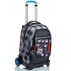 Seven JACK TROLLEY 2WD - SPACE CHECK sac à dos Noir, Gris Polyester