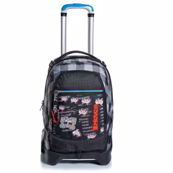 Seven JACK TROLLEY 2WD - SPACE CHECK sac à dos Noir, Gris Polyester