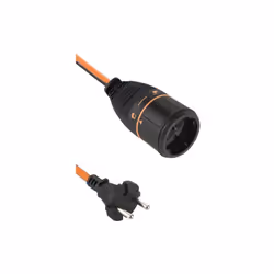 Electralock prolongateur de jardin vvf 2x1.5, 20m avec système de verrouillage de la fiche.