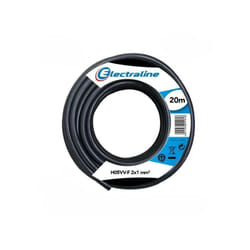 Câble multiconducteur h05vv-f Electraline 2g1mm2 20m noir - 11405