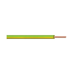 Electraline - Câble unipolaire fs17 1x4mm 10 mètres jaune vert - 13241