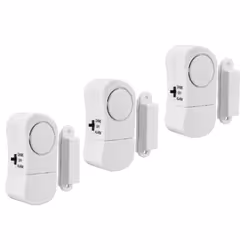 Alarme autonome Electraline - 58401 - Alarmes De Porte Et Fenetre par 3 Blanc