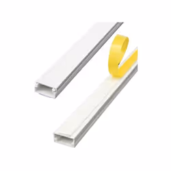 Electraline Self-Adhesive Cable Duct 15x10mm 2 metres White - 60797 La goulotte auto-adhésive Electraline 60797 est la soluti ...