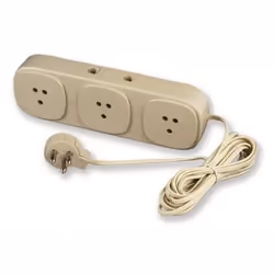Electraline multiprise 3 Prises téléphonique Italienne pour 3 Broches 2 connecteurs rJ11 Prises avec câble 15 m