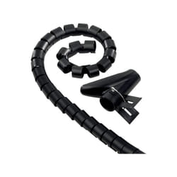 Gaine cache cable noir 1.8m - Electraline