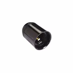 Douille pour ampoule E27 Electraline. Douille E27, lisse, noire, diamètre 10, 150W, 4A, 250V, anti rotation référence 70121.  ...