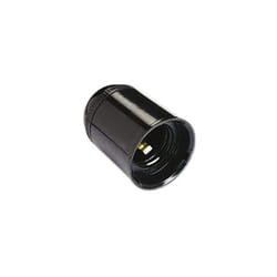 Electraline - Douille E27, lisse, noire, diamètre 10, 150W, 4A, 250V, anti rotation