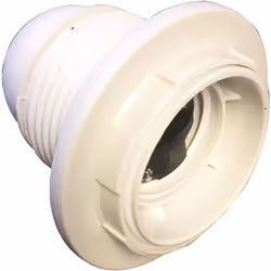 Douille pour ampoule E27 Electraline. Douille E27 blanche filetée avec 2 bagues, diamètre 10, 150W, 4A, 250V référence 70128. ...