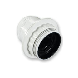 Electraline - 70132 douille E27 filetée + bague blanc