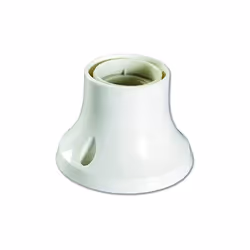 Douille pour ampoule E27 Electraline. Douille pour ampoule E27, murale droite blanche référence 70136. - Pour Électricité , E ...