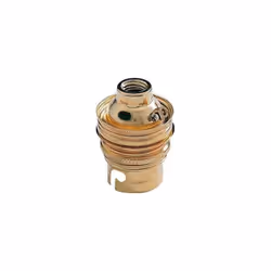 Douille pour ampoule B22 Electraline. Douille acier laitonnée B22, 10x1 référence 70160. - Pour Électricité , Eclairage , Amp ...