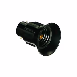 Douille pour ampoule B22 Electraline. Transformateur de douille B22 en E27 référence 70500. - Pour Électricité , Eclairage ,  ...