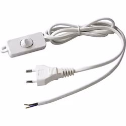 Cordon HO3vvh2f 1m50 inter fiche blanc blister