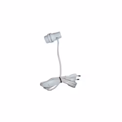 Cordon et interrupteur pour luminaire Electraline. Adaptateur pour ampoule 27 type bouteille, avec interrupteur et fiche 2x0. ...