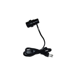 Electraline - Adaptateur ampoule E27 type bouteille avec interrupteur et fiche 2x0.75 à 1.5m, noir