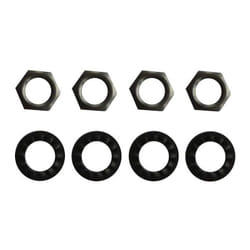 Electraline - Rondelles 18 mm avec écrous 6 pans 15 mm, 10x1, 4 pièces