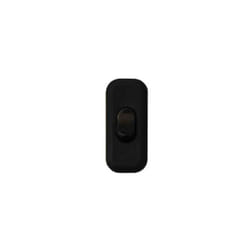 Electraline - Interrupteur bout de fil unipolaire, 2A, 250V, noir