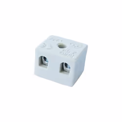 Quincaillerie électricité Electraline. Domino porcelaine référence 70580. - Pour Électricité , Eclairage .Domino porcelaine.