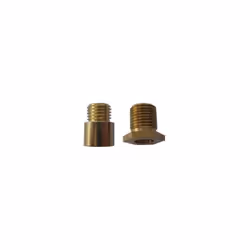 Quincaillerie électricité Electraline. Raccord laiton hexagonal, pas 10x1, hauteur 8 mm, 2 pièces référence 70591. - Pour Éle ...