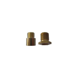 Raccord laiton hexagonal, pas 10x1, hauteur 8 mm, 2 pièces