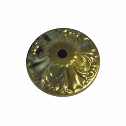 Patère luminaire Electraline. Pavillon patère laiton style décore, diamètre 80 mm référence 70611. - Pour Électricité , Eclai ...