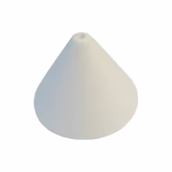 Patère luminaire Electraline. Pavillon patère plastique conique blanc, diamètre 110 mm référence 70612. - Pour Électricité ,  ...