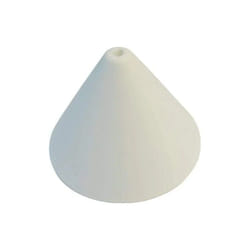 Electraline - Pavillon patère plastique conique blanc, diamètre 110 mm