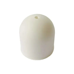 Electraline - Pavillon patère plastique blanc, diamètre 68 mm