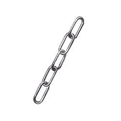 Chaine de suspension longuieur 1m diamètre 2.8 mm