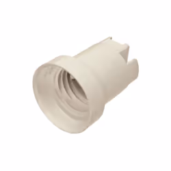 Douille pour ampoule E27 Electraline. Douille E27 plastique avec trou M4 référence 71143. - Pour Électricité , Eclairage , Am ...