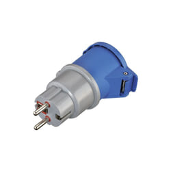 Rosi - electraline - Adaptateur mâle 16A vers femelle iec 16A 2P+T 250V