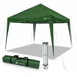 Tonnelle de jardin 3x3m pliable avec sac de transport vert - Vounot