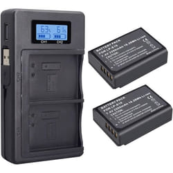 Batterie de Remplacement LP-E10 - GENERIC - 2200mAh - Chargeur LCD Double - Compatible Canon EOS