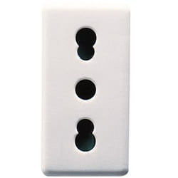 Gewiss GW20203 boitier de prise de courant Type L (IT) Blanc