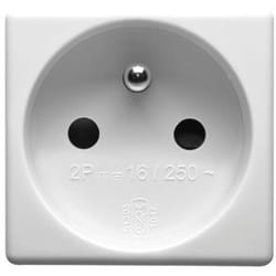 Gewiss GW20207 boitier de prise de courant Type E (FR) Blanc