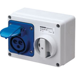 Gewiss GW66009 boitier de prise de courant Rouge