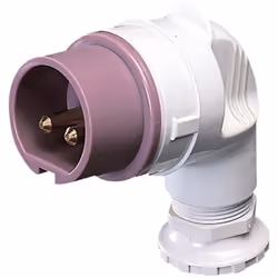 Gewiss GW60127, 16 A, 24 V, 50-60 Hz, 2P, Angle à 90°, Mâle