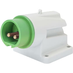 Gewiss - Prise murale fixe 90 degrés IP44 2P 16A 20-25V 40-50V Vis verte Câblage