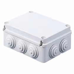 Gewiss GW44007, Gris, 3,7 cm, Couvercle à vis charnières, IP55, 190 mm, 70 mm