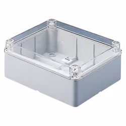 Gewiss GW44429, Plastique, Gris, Transparent, 4,8 cm, Couvercle à vis charnières, IP56, 300 mm
