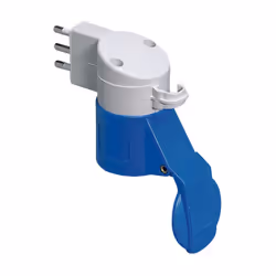 Adattatore Civile A Industriale IP44 Spina 2P+T 16A 250V Presa 2P+T 16A 230V. Adaptateur Maison-Industrie IP44 Fiche 2P+E 16A ...