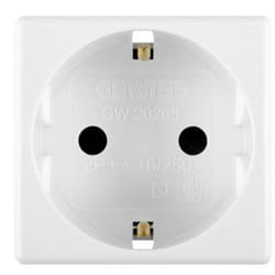 Gewiss GW20265 boitier de prise de courant Type F Blanc