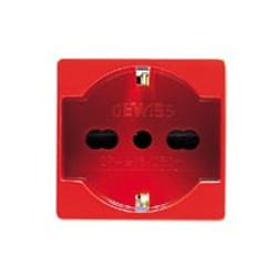 Gewiss GW20296 boitier de prise de courant Type F Rouge